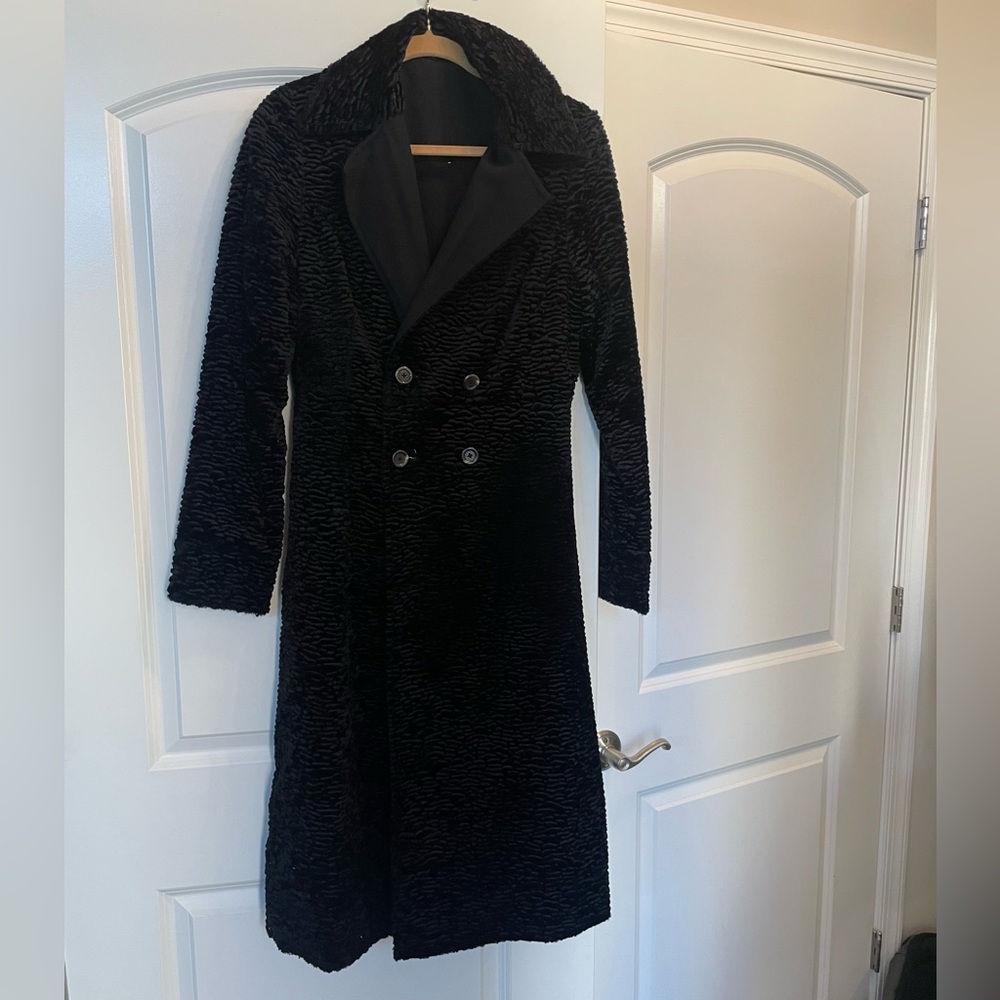 Faux Astrakan Car Coat from Halston Heritage